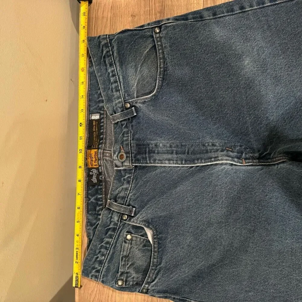 Vintage 90s Levi’s Silvertab Straight & Narrow Leg Jeans 36/34 - Picture 7 of 12